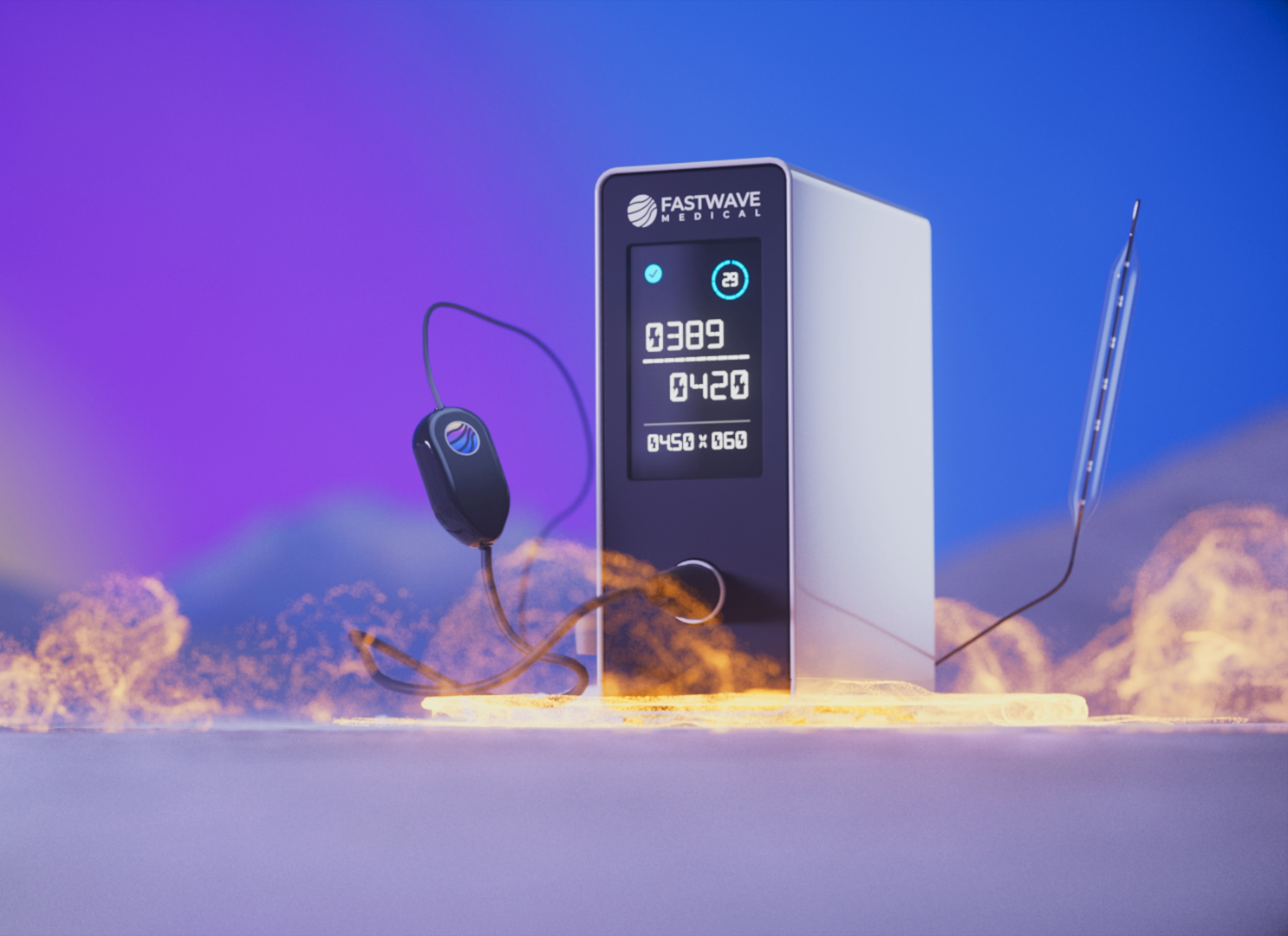 fastwave_3d animation still blue pink 8