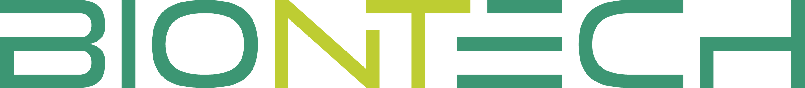 The green logo of BioNTech