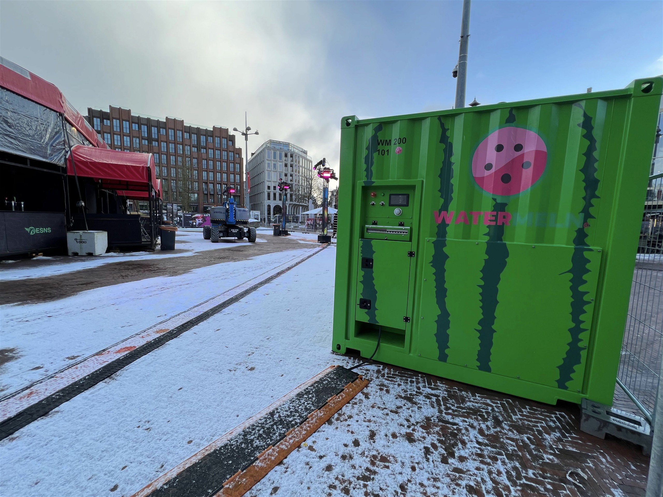 Watermeln in the snow