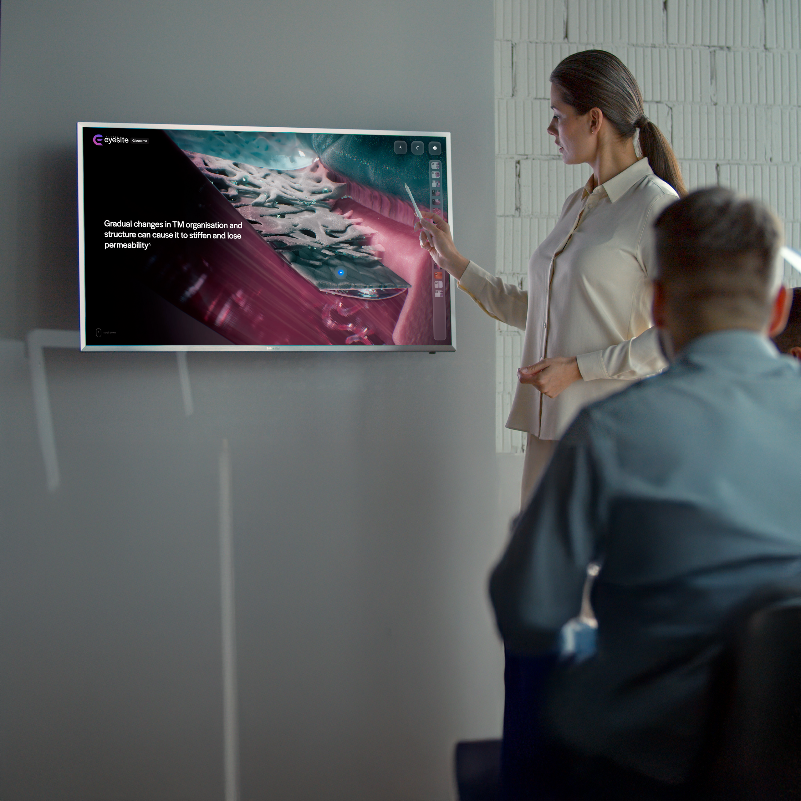 Santen Eyesite Wall Display Screen Mockup 01.png