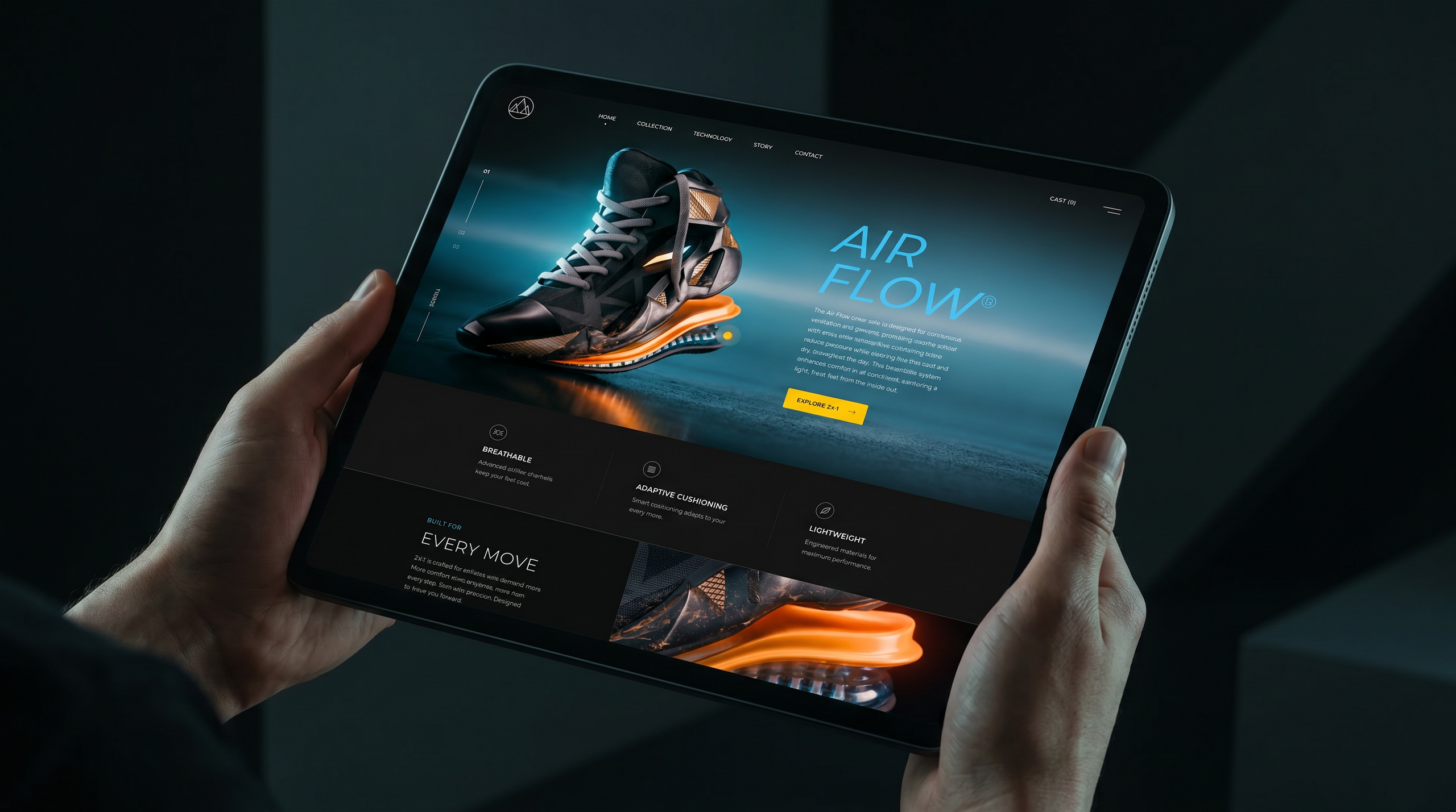 Mockup - A high-end_ modern iPad held by a person in a minimal_ dark environment_ The iPad screen di_1.png